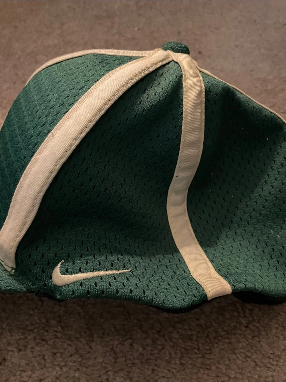 Nike Green and White Boston Celtics Hat men Large to XL